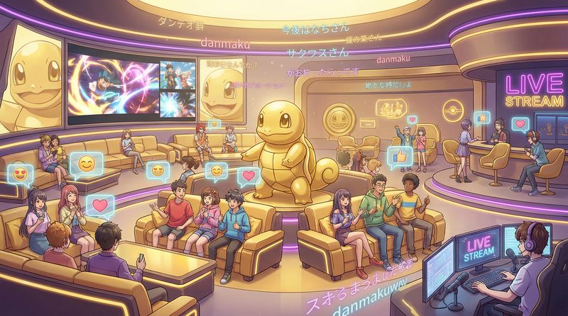 情侣自拍动漫社区互动场景